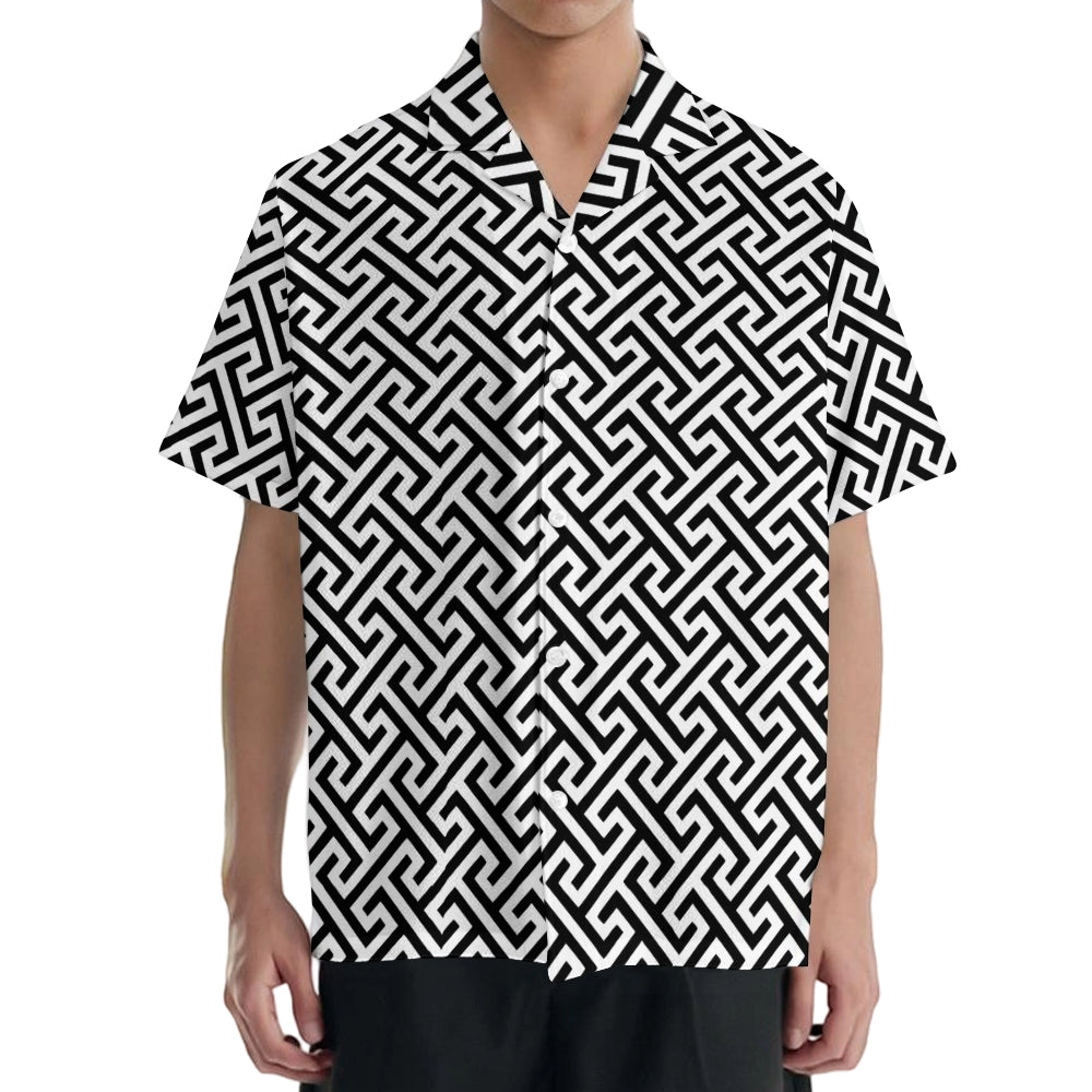 Special Texture Japanese Style Camp Shirt