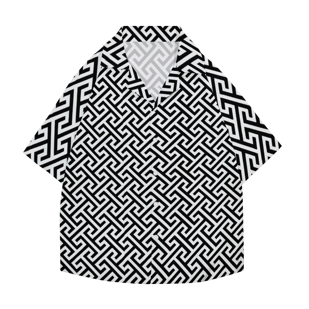 Special Texture Japanese Style Camp Shirt