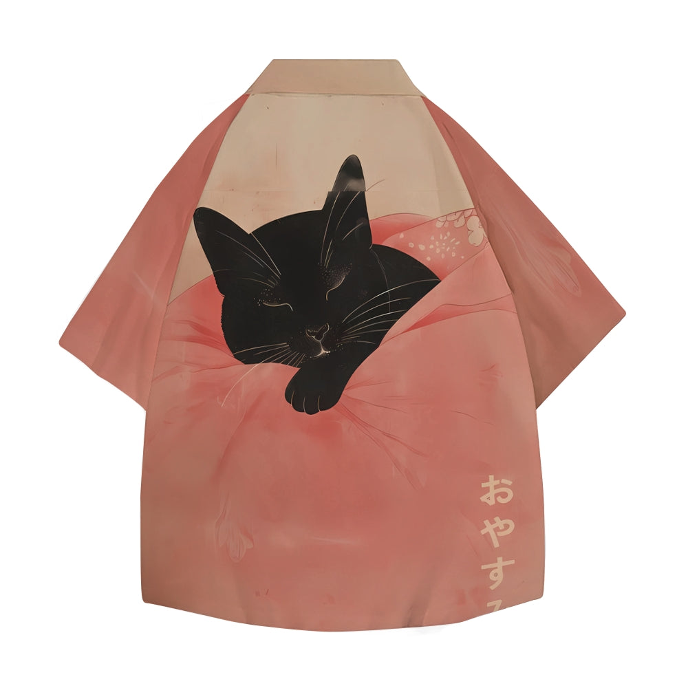 Cat Japanese Style Camp Shirt