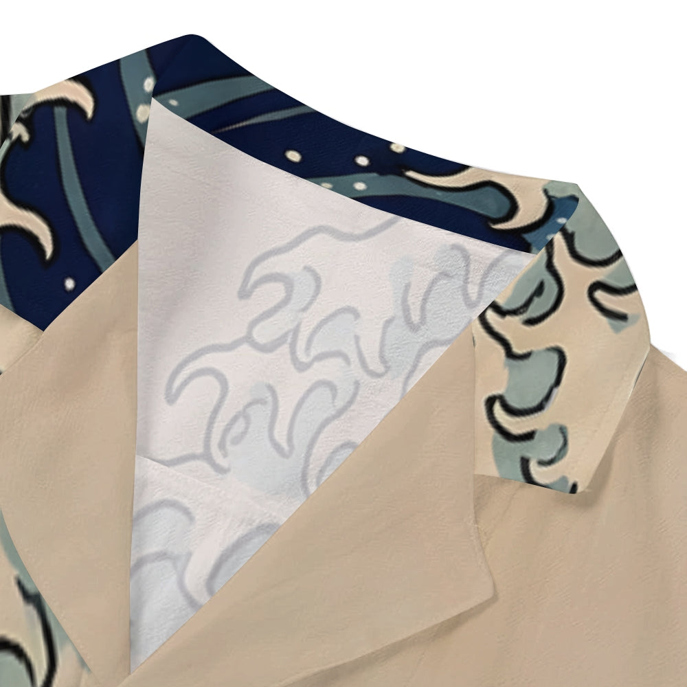 Great Wave Japanese Style Camp Shirt