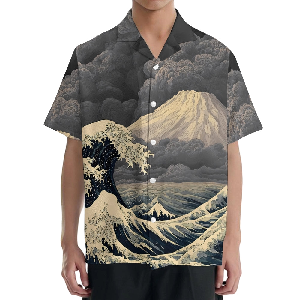 Great Wave Japanese Style Camp Shirt