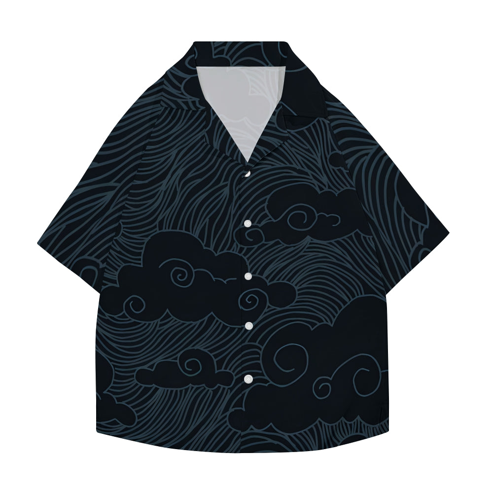 Great Wave Japanese Style Camp Shirt