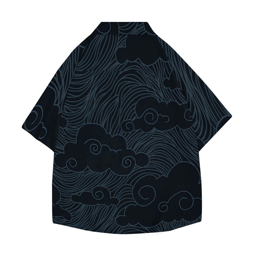 Great Wave Japanese Style Camp Shirt