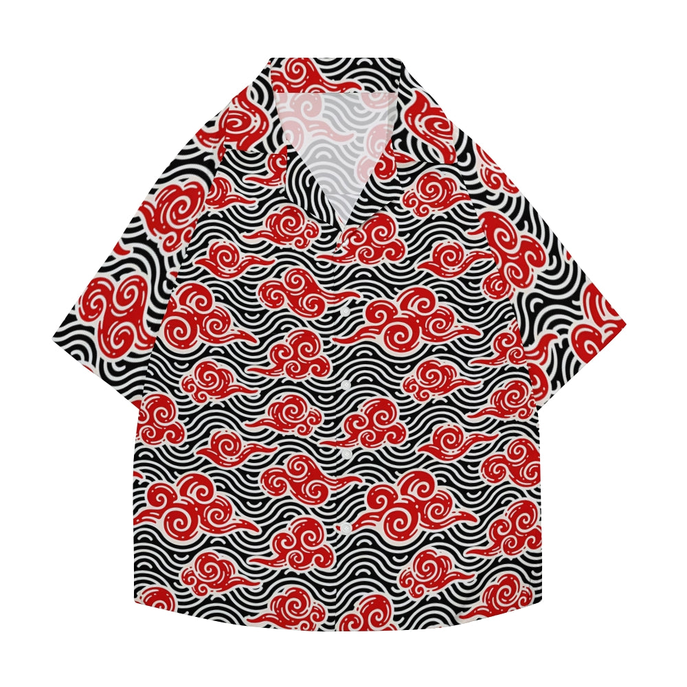 Wave Japanese Style Camp Shirt