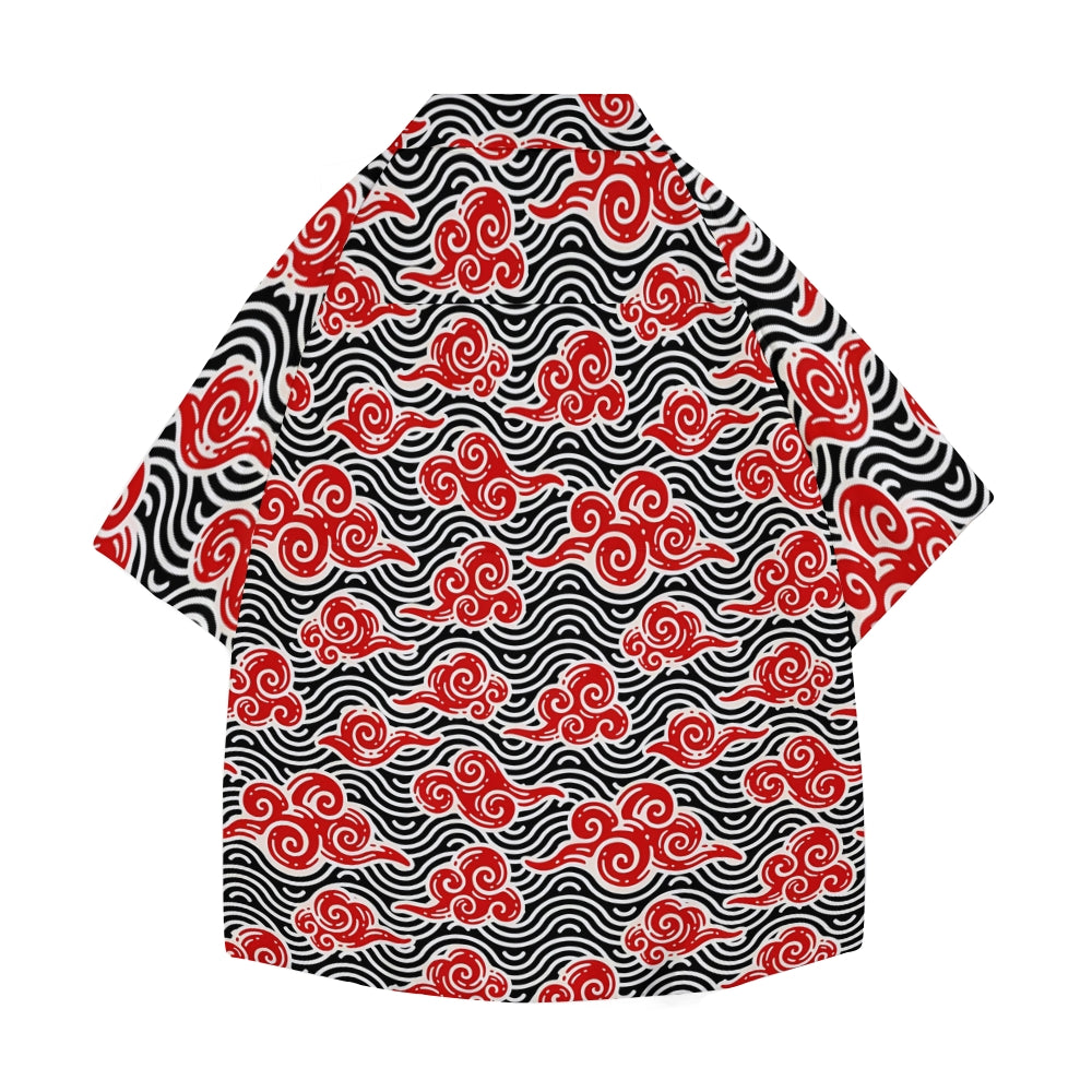 Wave Japanese Style Camp Shirt
