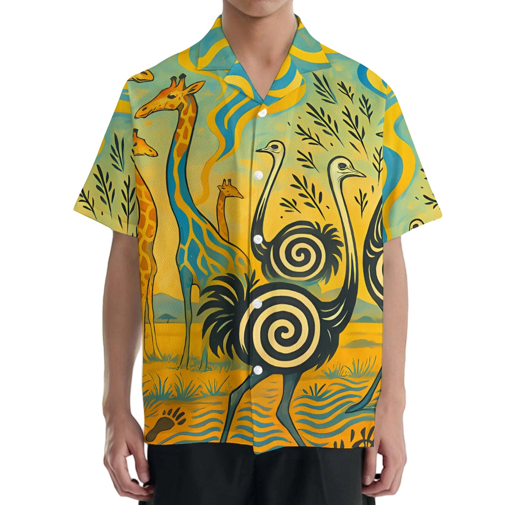 Animal Japanese Style Camp Shirt
