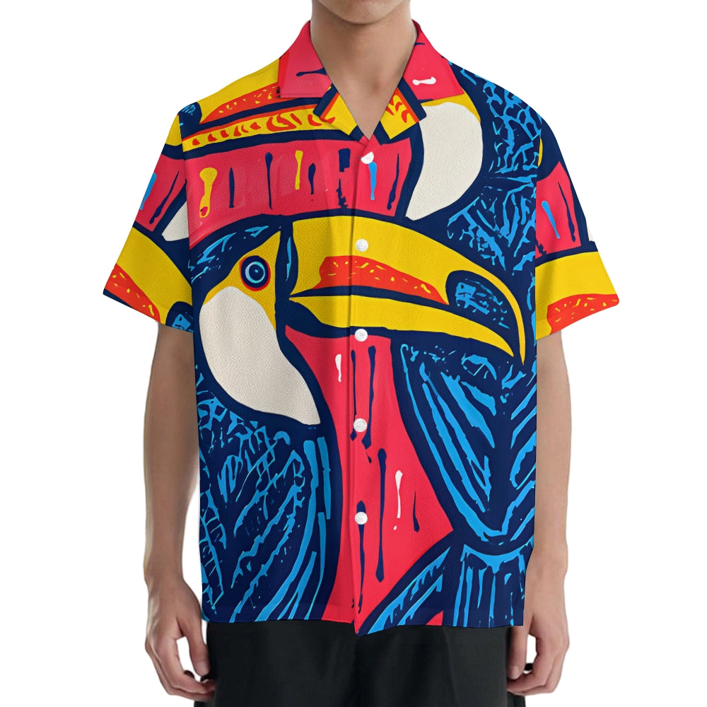 Parrot Japanese Style Camp Shirt