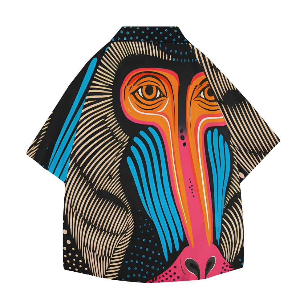 Yayoi Kusama Mandrill Japanese Style Camp Shirt