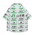 yamanote Line Japanese Style Camp Shirt