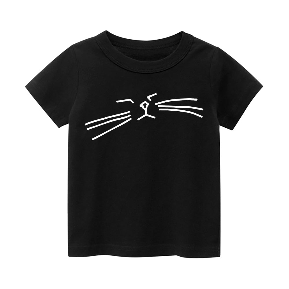 Cat Vintage Kids Cotton T-shirt