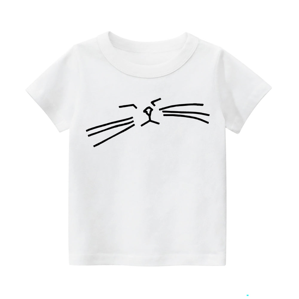 Cat Vintage Kids Cotton T-shirt