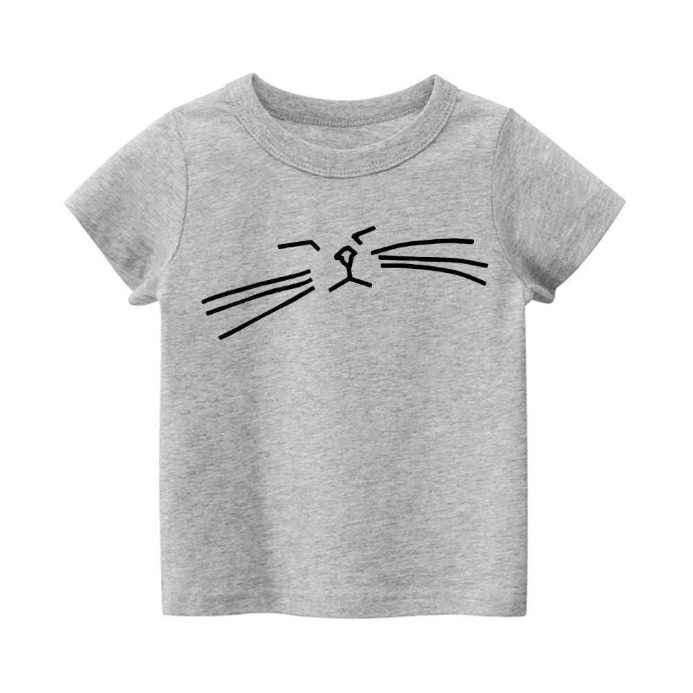 Cat Vintage Kids Cotton T-shirt