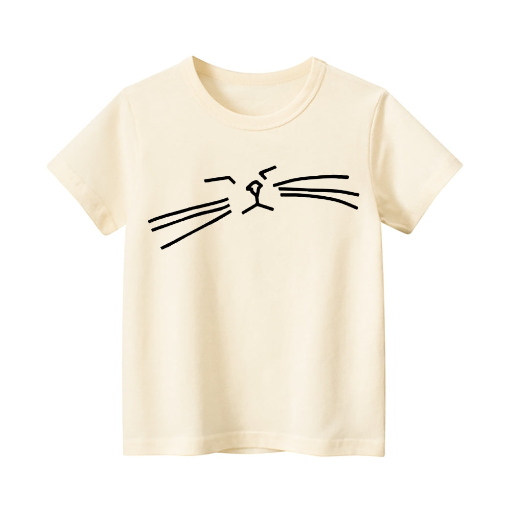 Cat Vintage Kids Cotton T-shirt