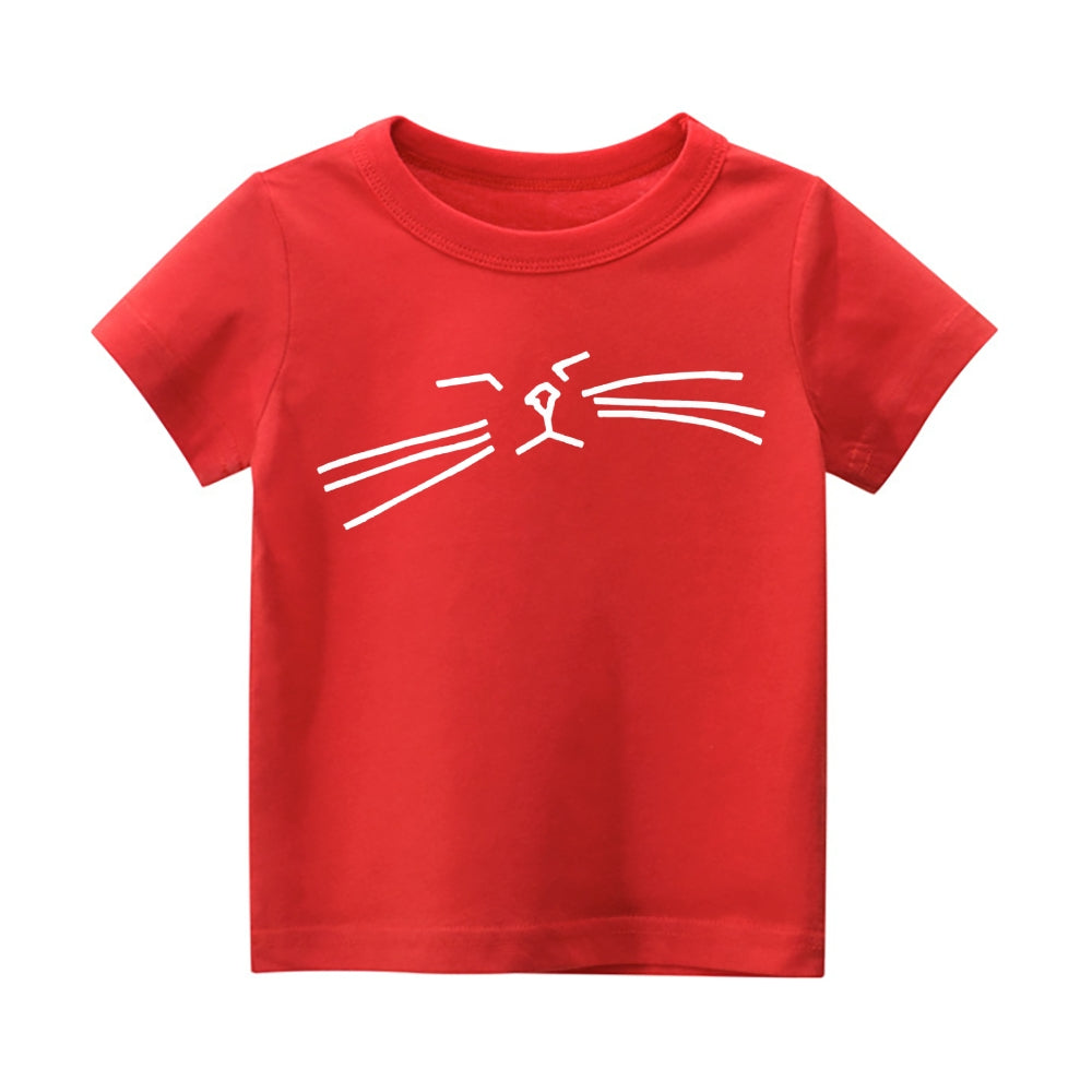 Cat Vintage Kids Cotton T-shirt