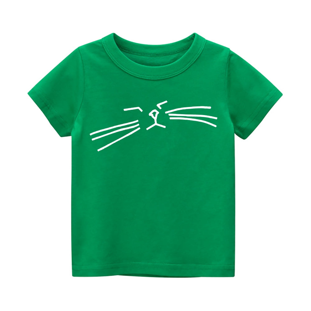 Cat Vintage Kids Cotton T-shirt