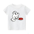 Feeding Me Cat Vintage Kids Cotton T-shirt