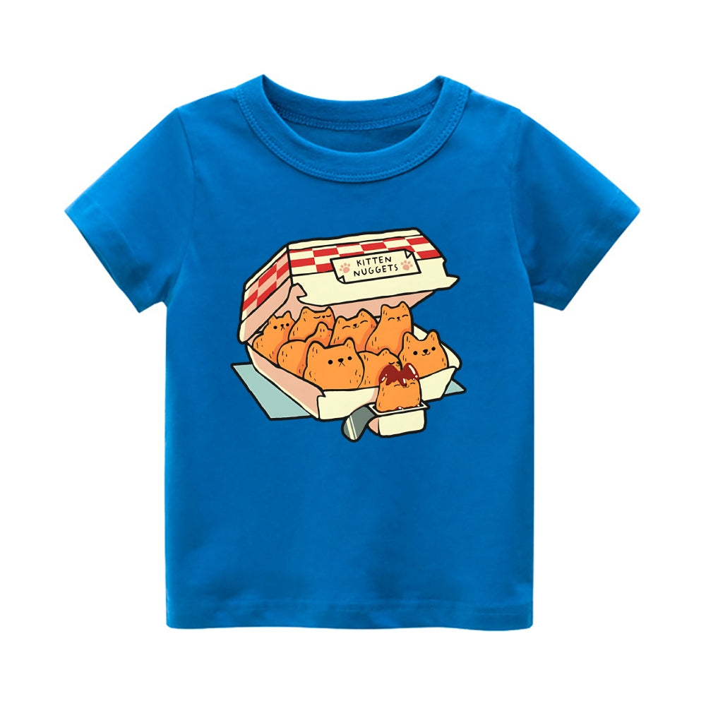 Kitten Nuggets Vintage Kids Cotton T-shirt