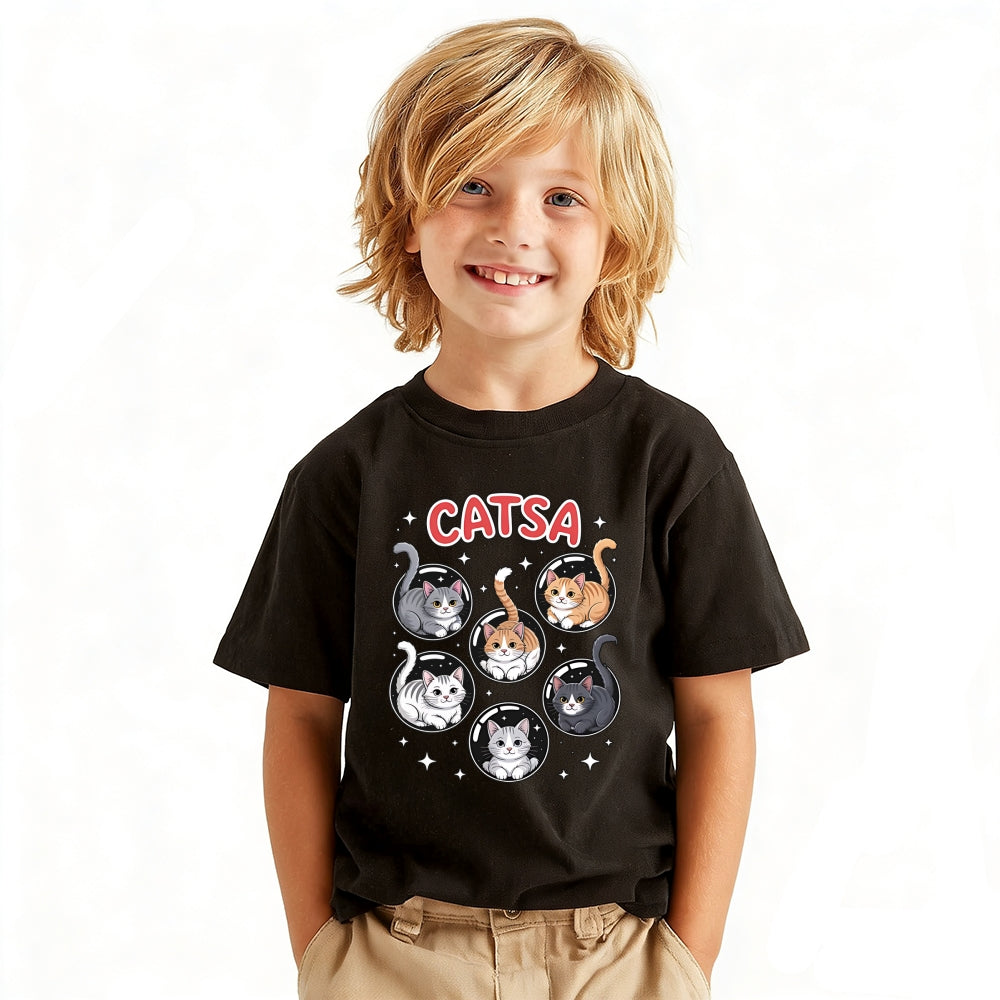 Catsa Vintage Kids Cotton T-shirt