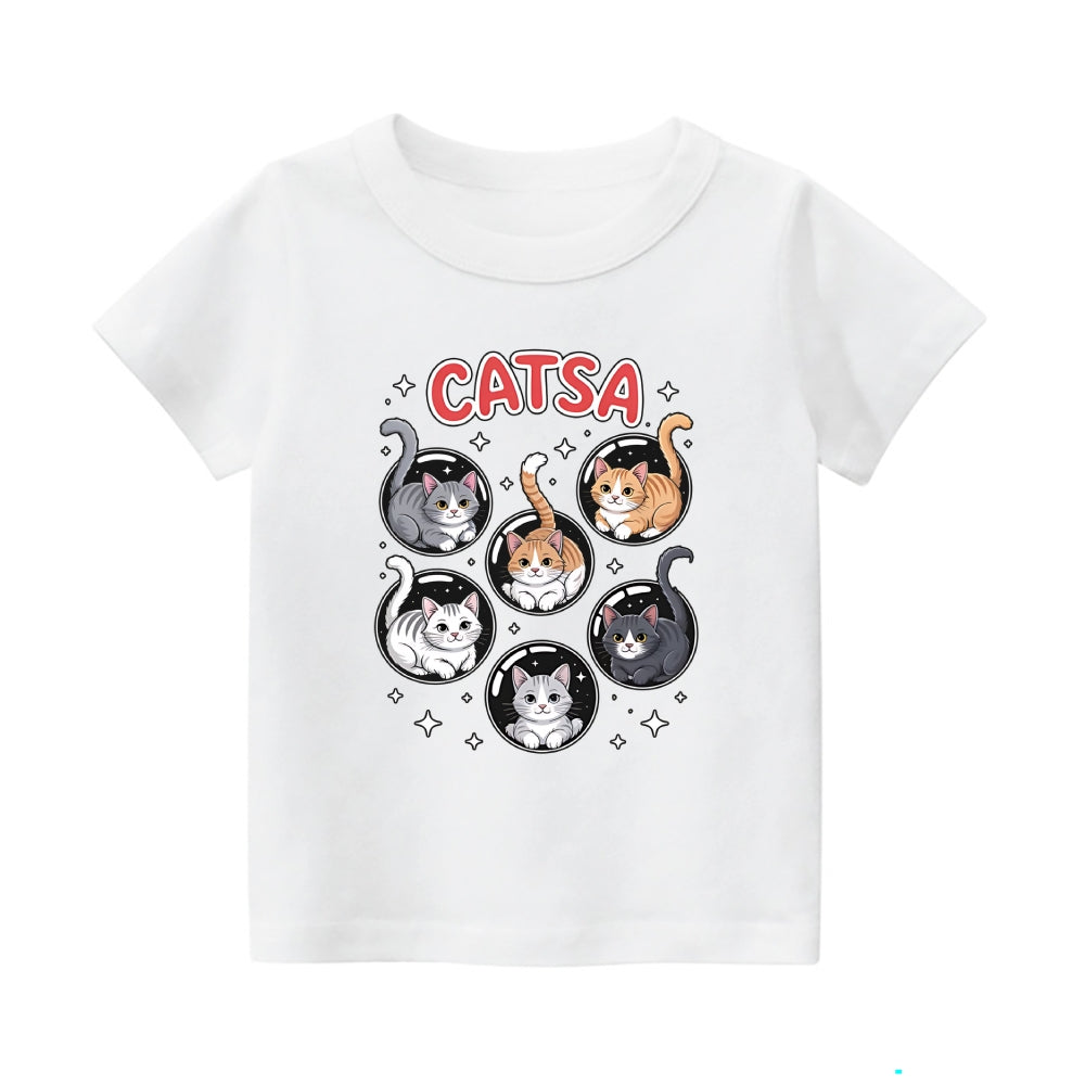 Catsa Vintage Kids Cotton T-shirt