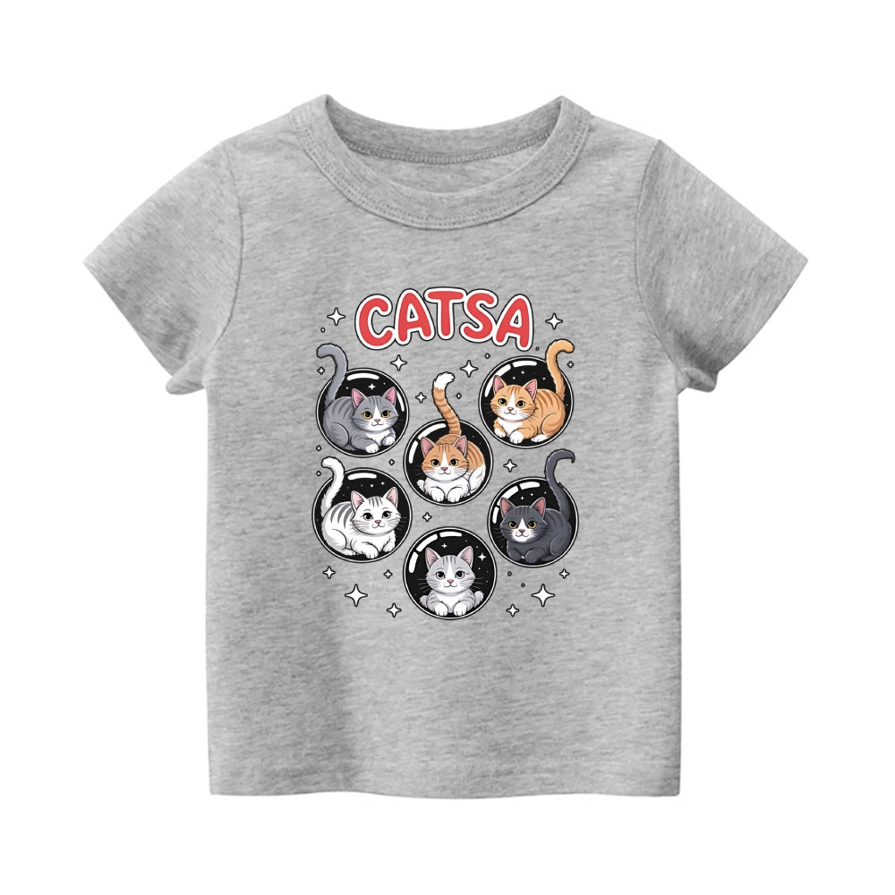 Catsa Vintage Kids Cotton T-shirt