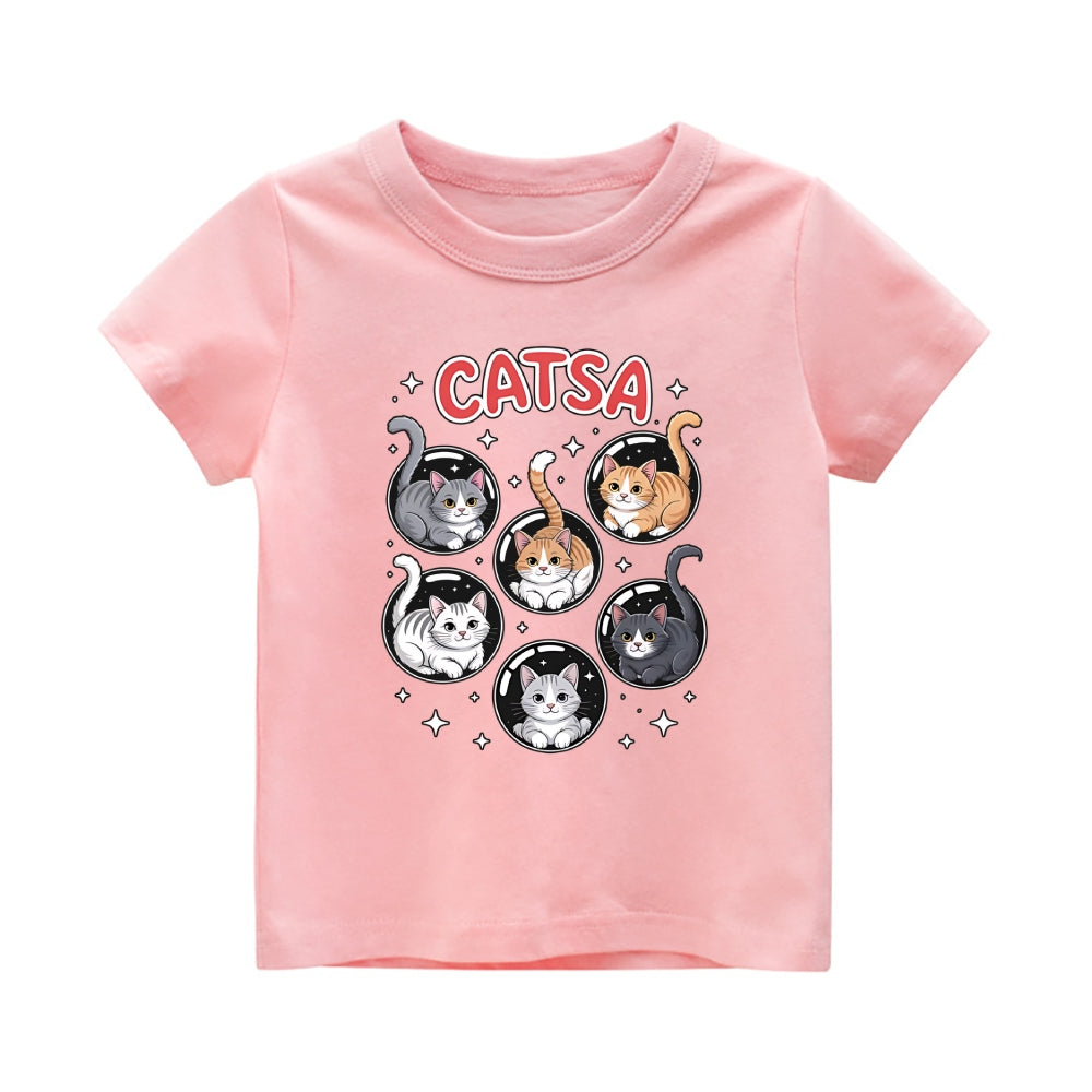 Catsa Vintage Kids Cotton T-shirt