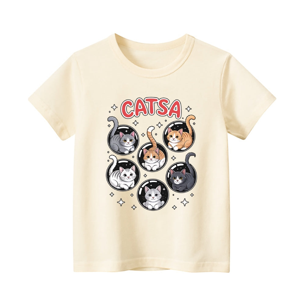 Catsa Vintage Kids Cotton T-shirt
