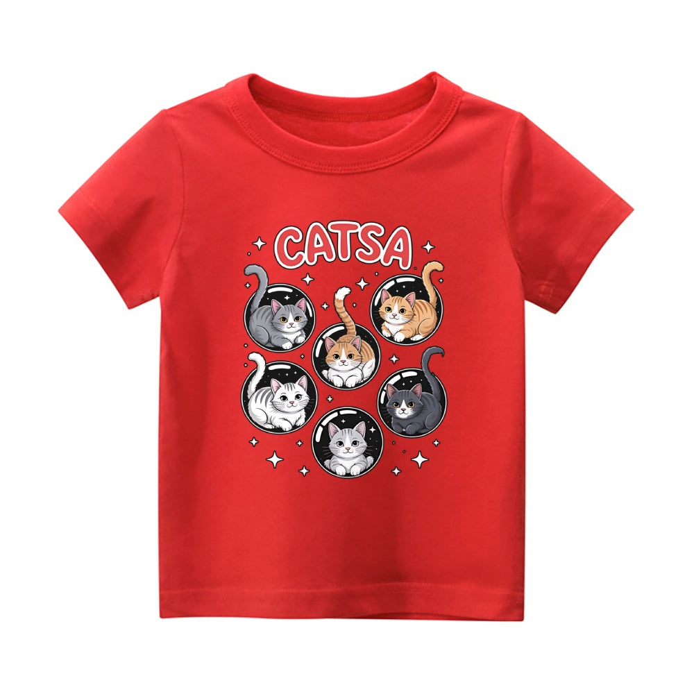 Catsa Vintage Kids Cotton T-shirt