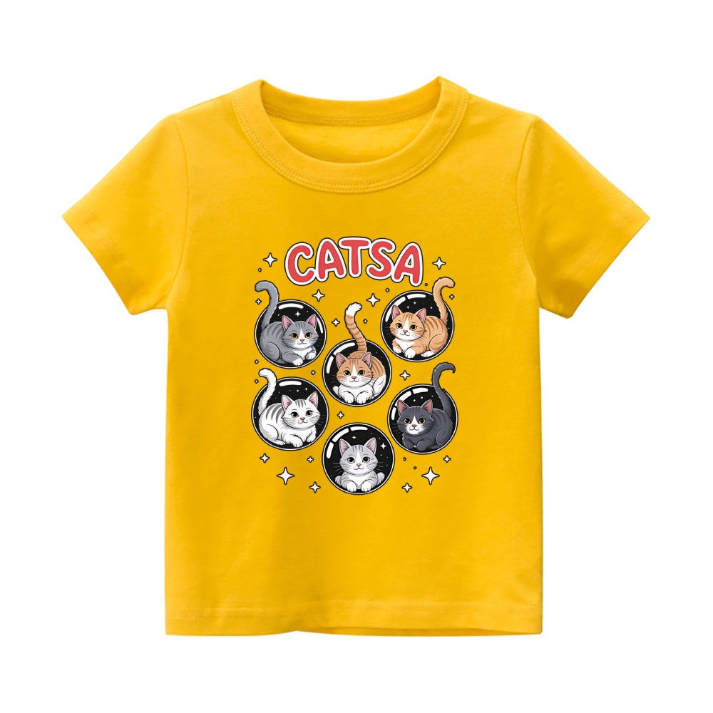 Catsa Vintage Kids Cotton T-shirt