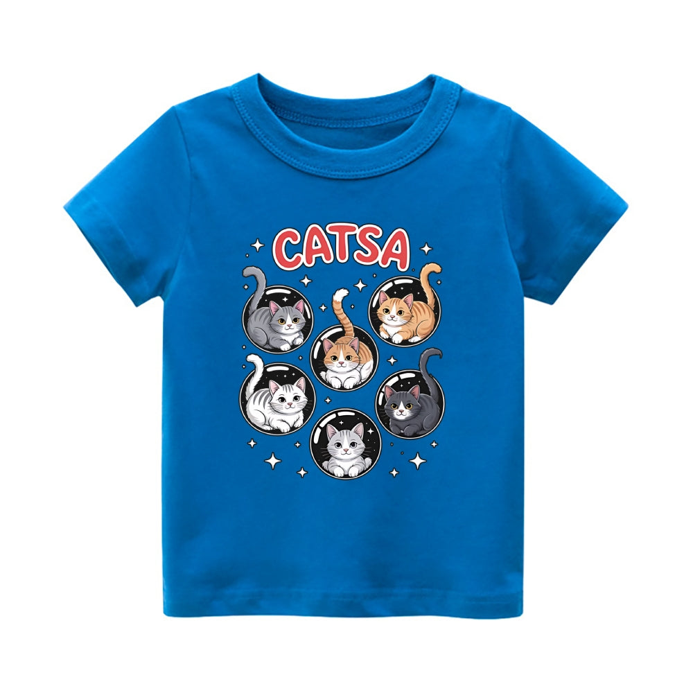 Catsa Vintage Kids Cotton T-shirt