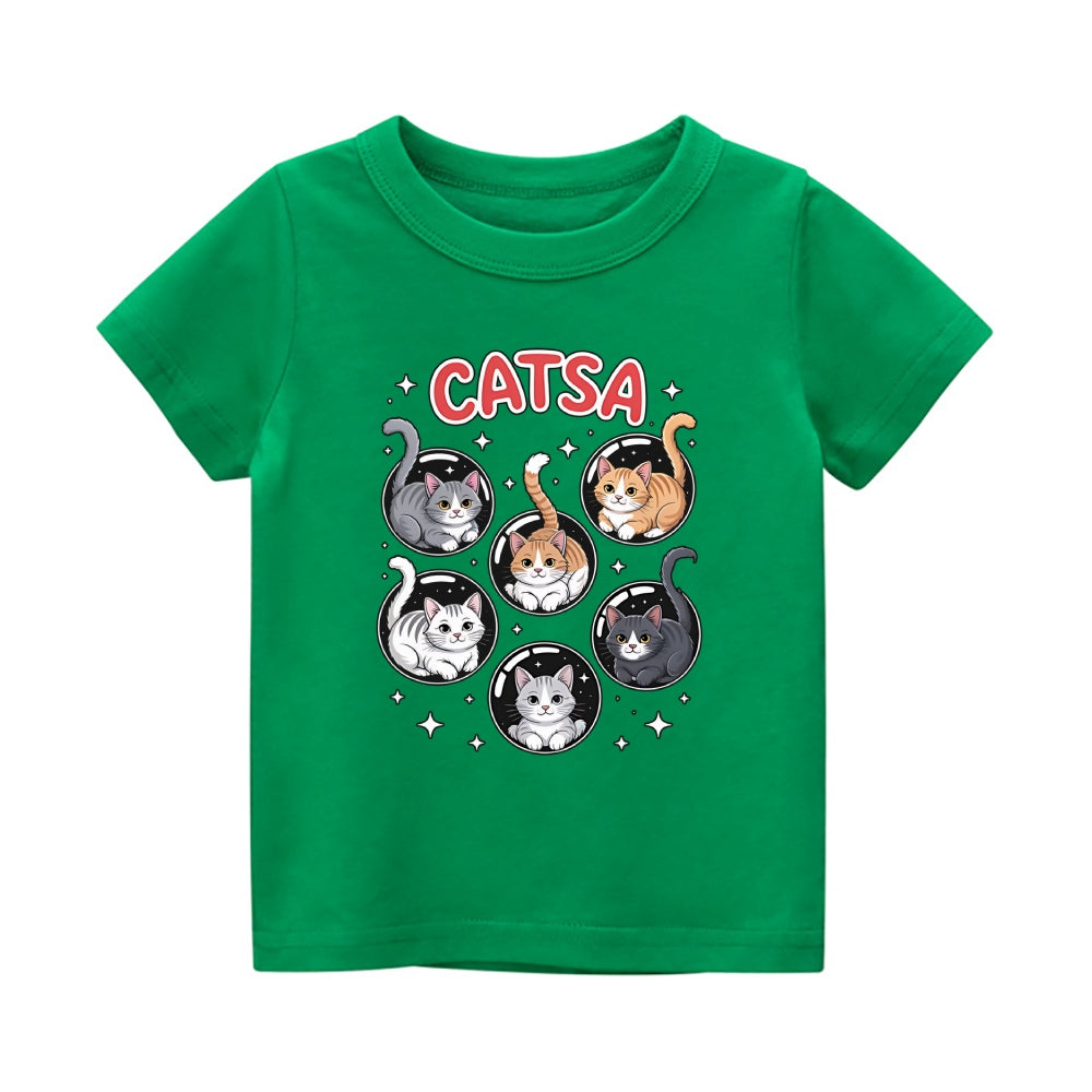 Catsa Vintage Kids Cotton T-shirt