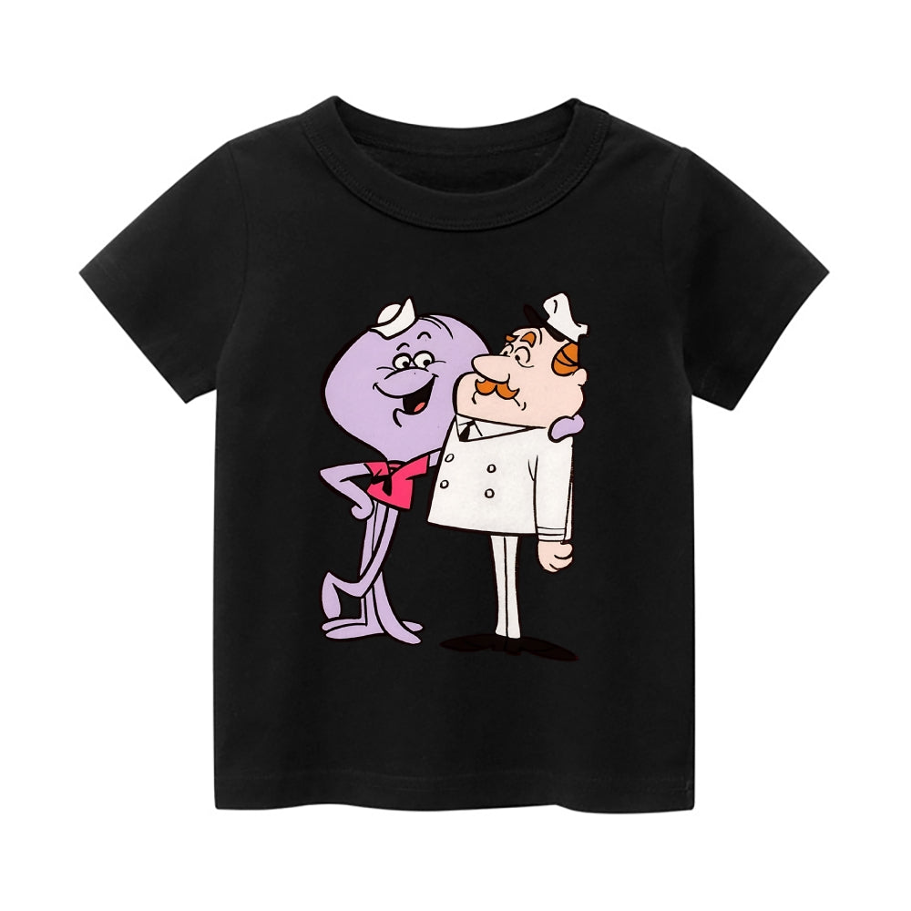Squiddly Diddly Vintage Kids Cotton T-shirt
