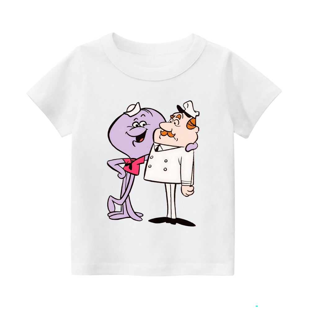 Squiddly Diddly Vintage Kids Cotton T-shirt
