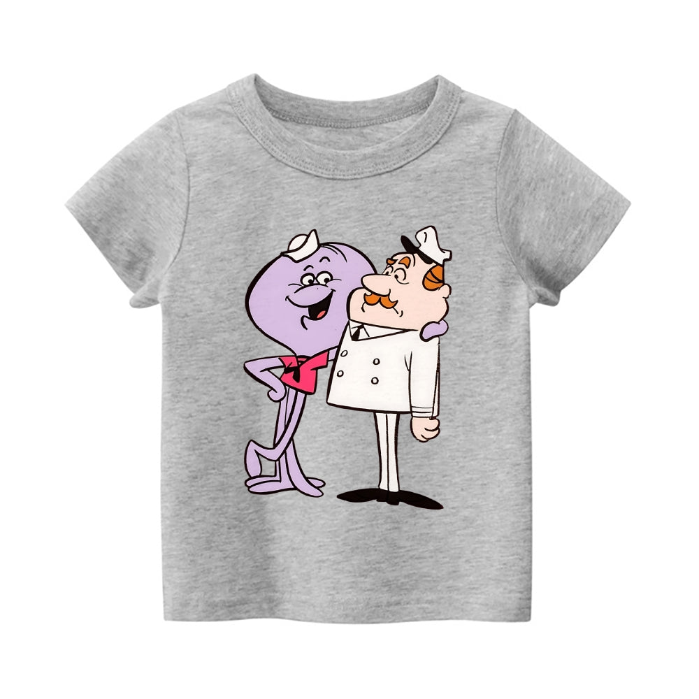Squiddly Diddly Vintage Kids Cotton T-shirt