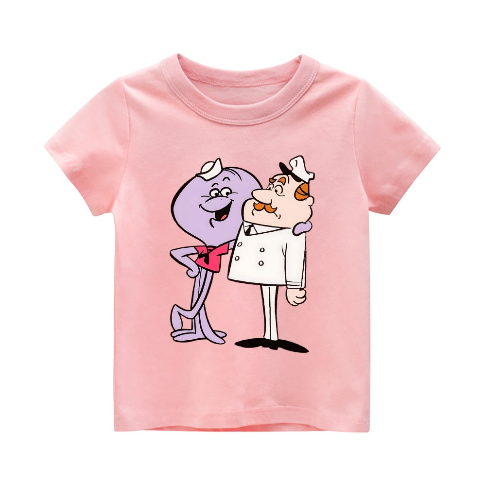 Squiddly Diddly Vintage Kids Cotton T-shirt