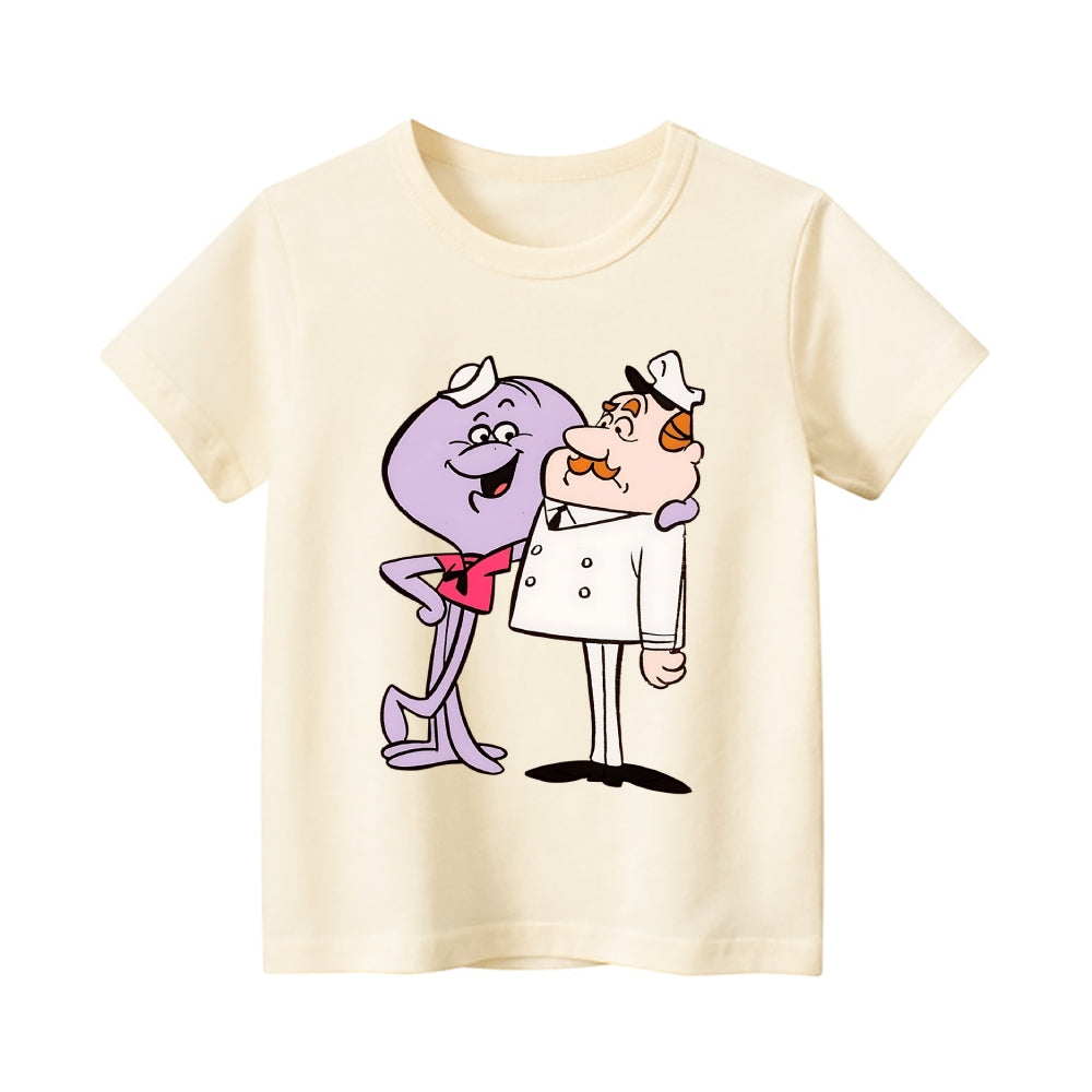 Squiddly Diddly Vintage Kids Cotton T-shirt