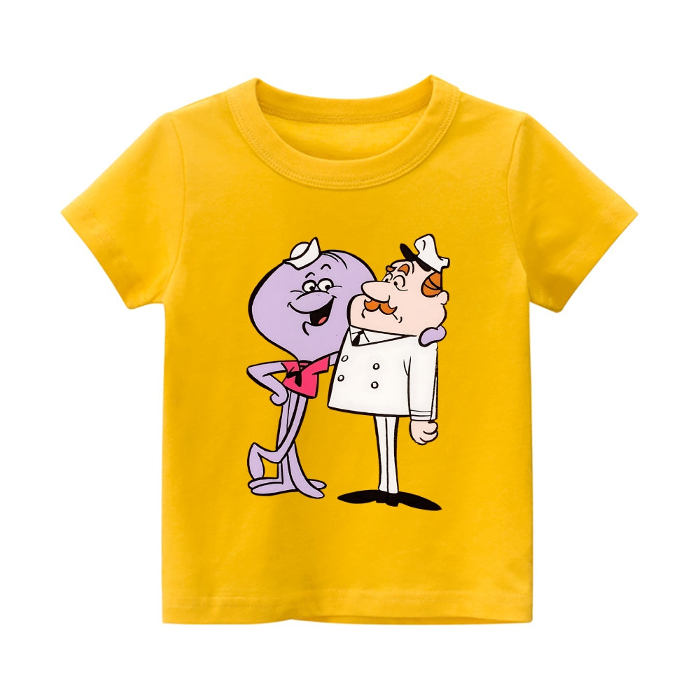 Squiddly Diddly Vintage Kids Cotton T-shirt