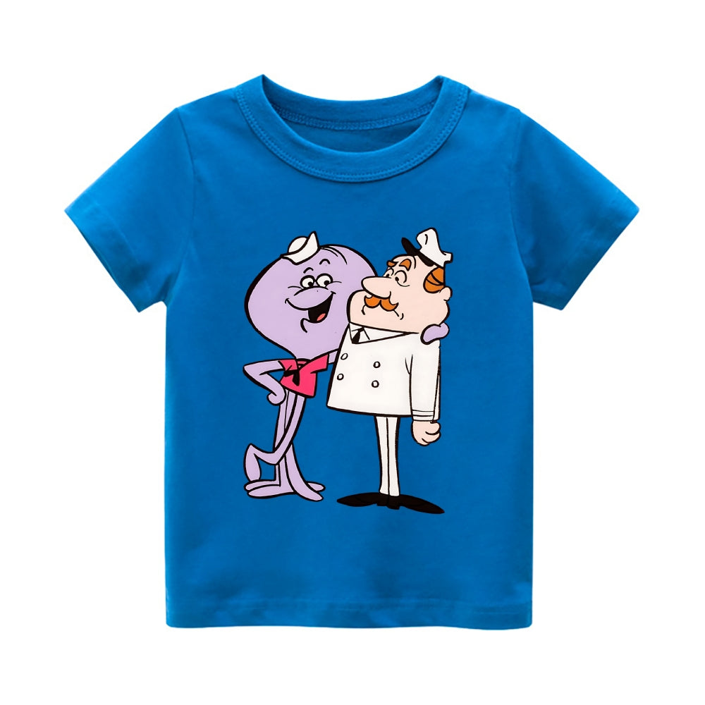 Squiddly Diddly Vintage Kids Cotton T-shirt