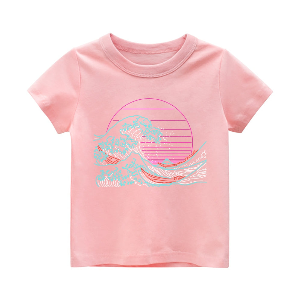 Great Wave Vintage Kids Cotton T-shirt
