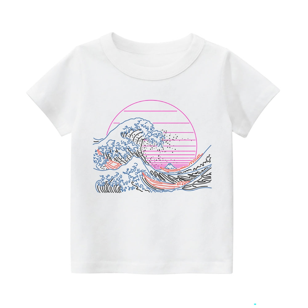 Great Wave Vintage Kids Cotton T-shirt