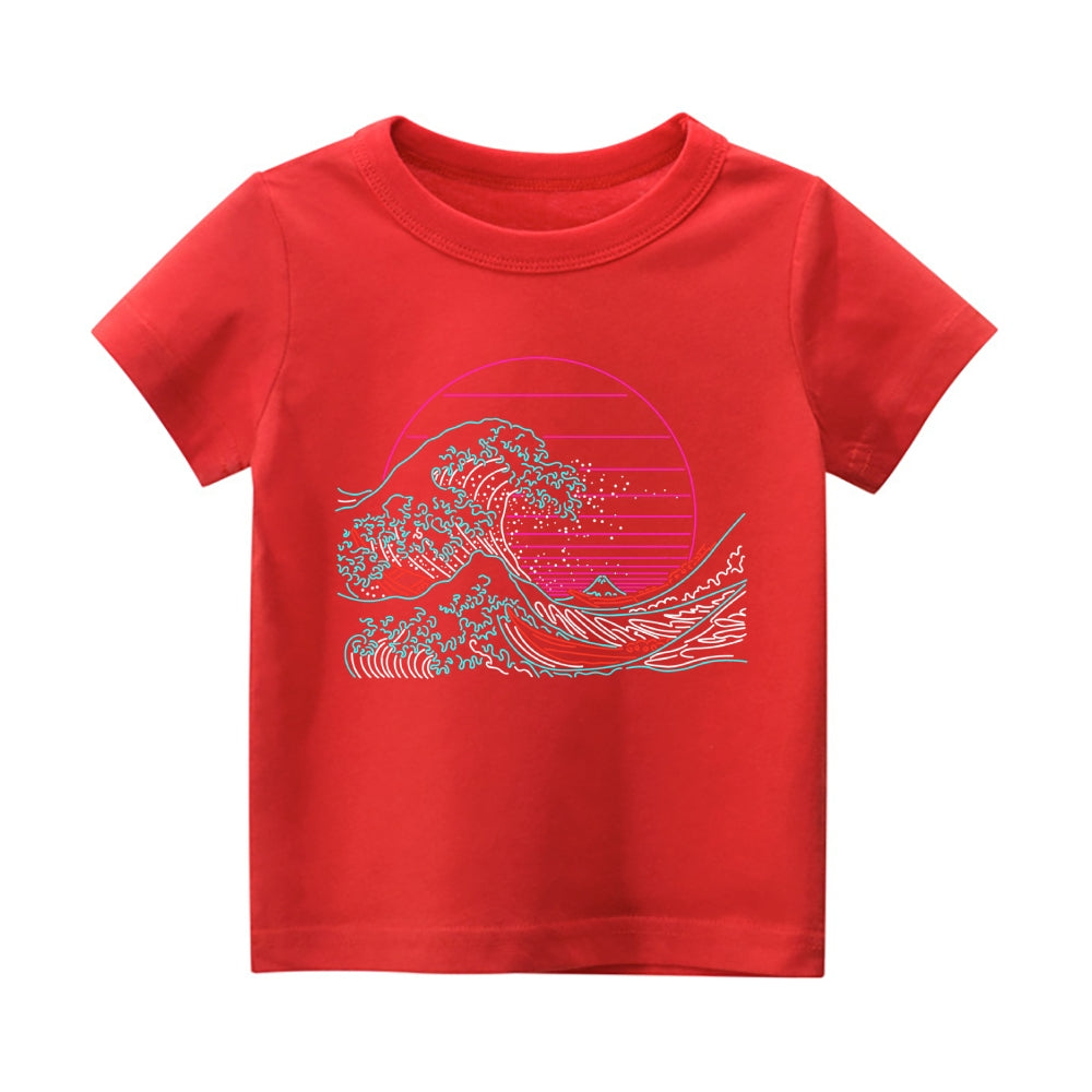 Great Wave Vintage Kids Cotton T-shirt