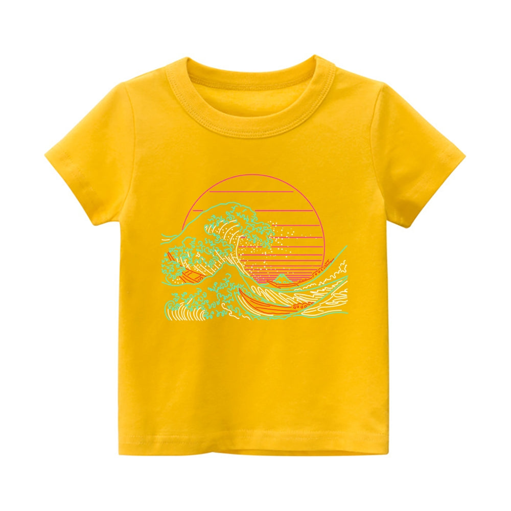 Great Wave Vintage Kids Cotton T-shirt