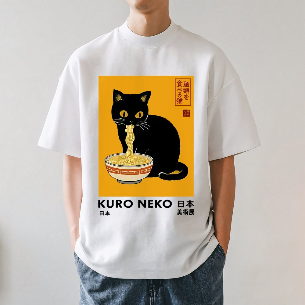 Cat Ramen Japanese Style Classic Tee