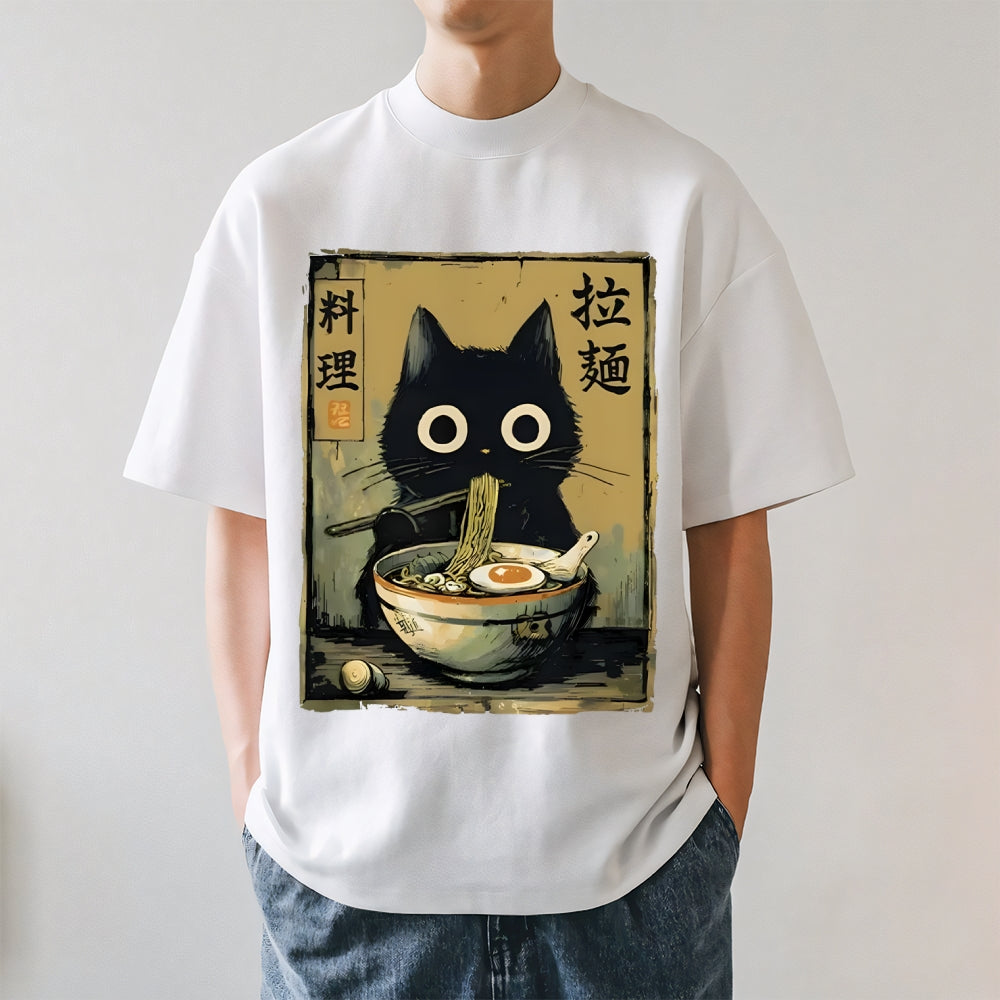 Ramen Cat Japanese Style Classic Tee