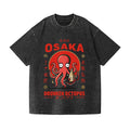 Osaka Drunken Octopus Vintage Wash Japanese Design T-Shirt