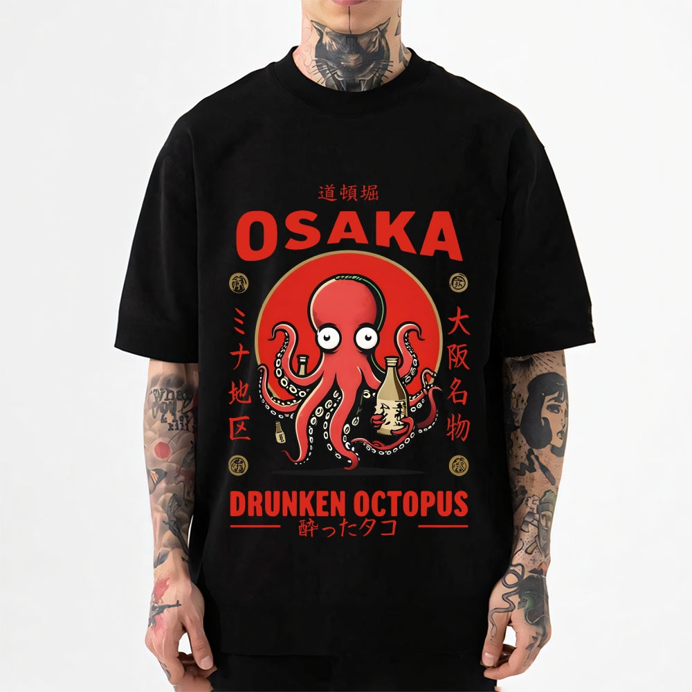 Osaka Drunken Octopus Japanese Style Classic Tee