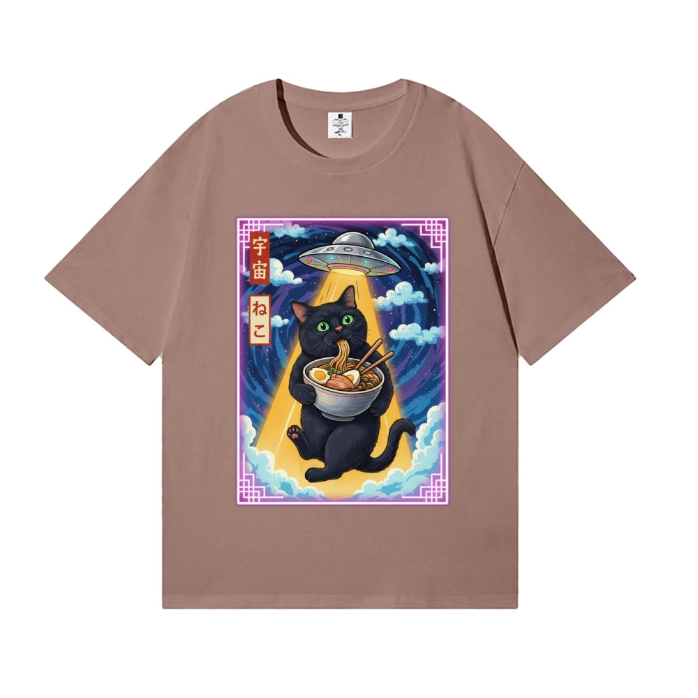 Space Ramen Cat Japanese Style Classic Tee