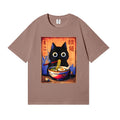 Black Cat Ramen Japanese Style Classic Tee