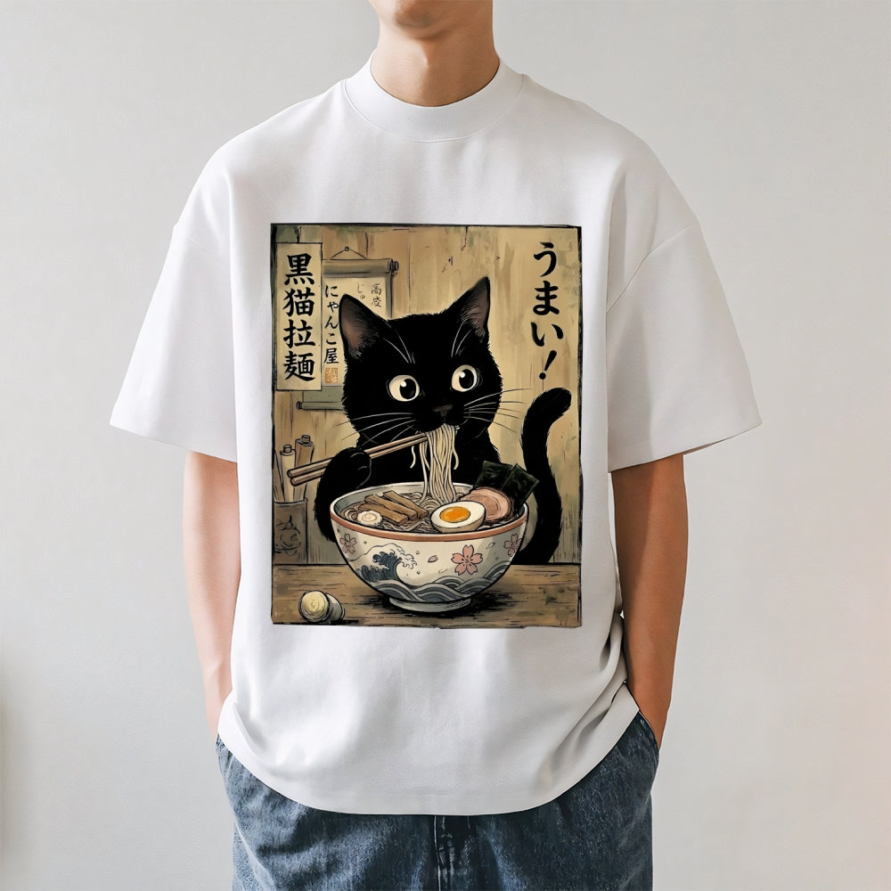 Ramen Cat Japanese Style Classic Tee