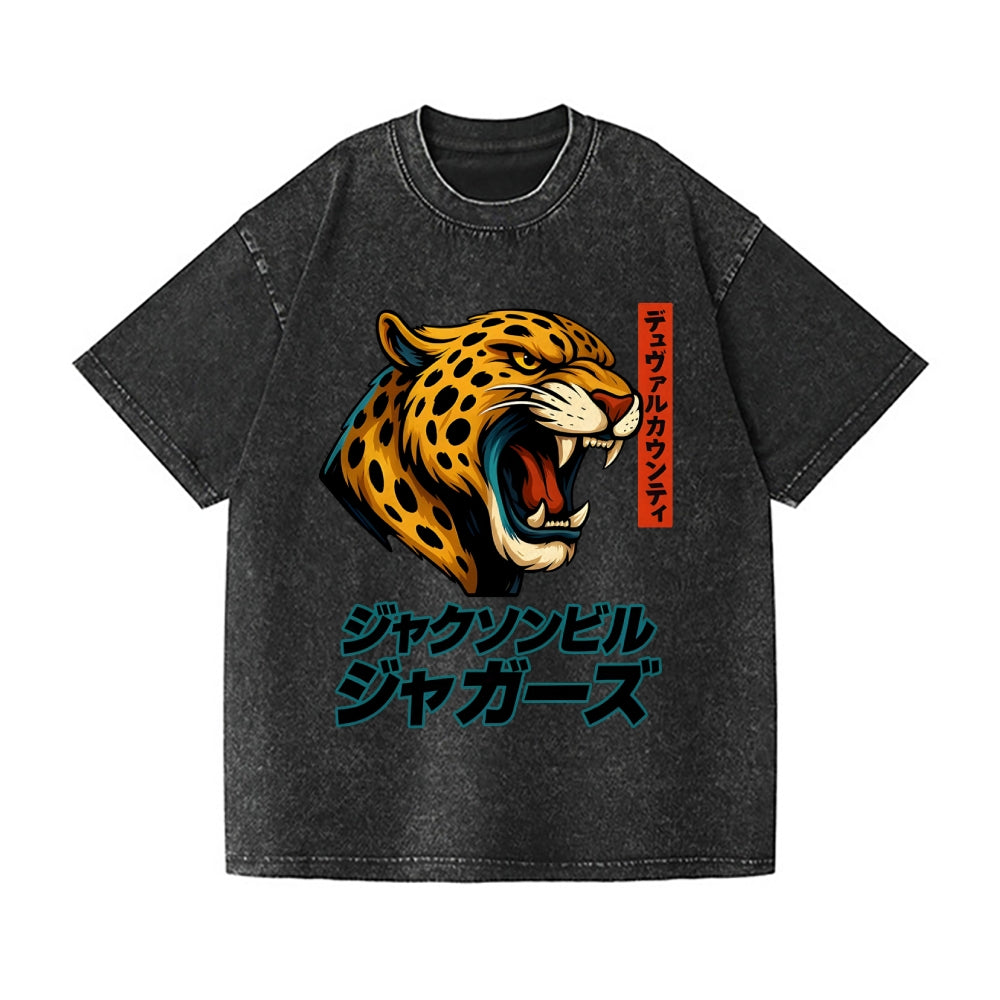 Tiger Vintage Wash Japanese Design T-Shirt