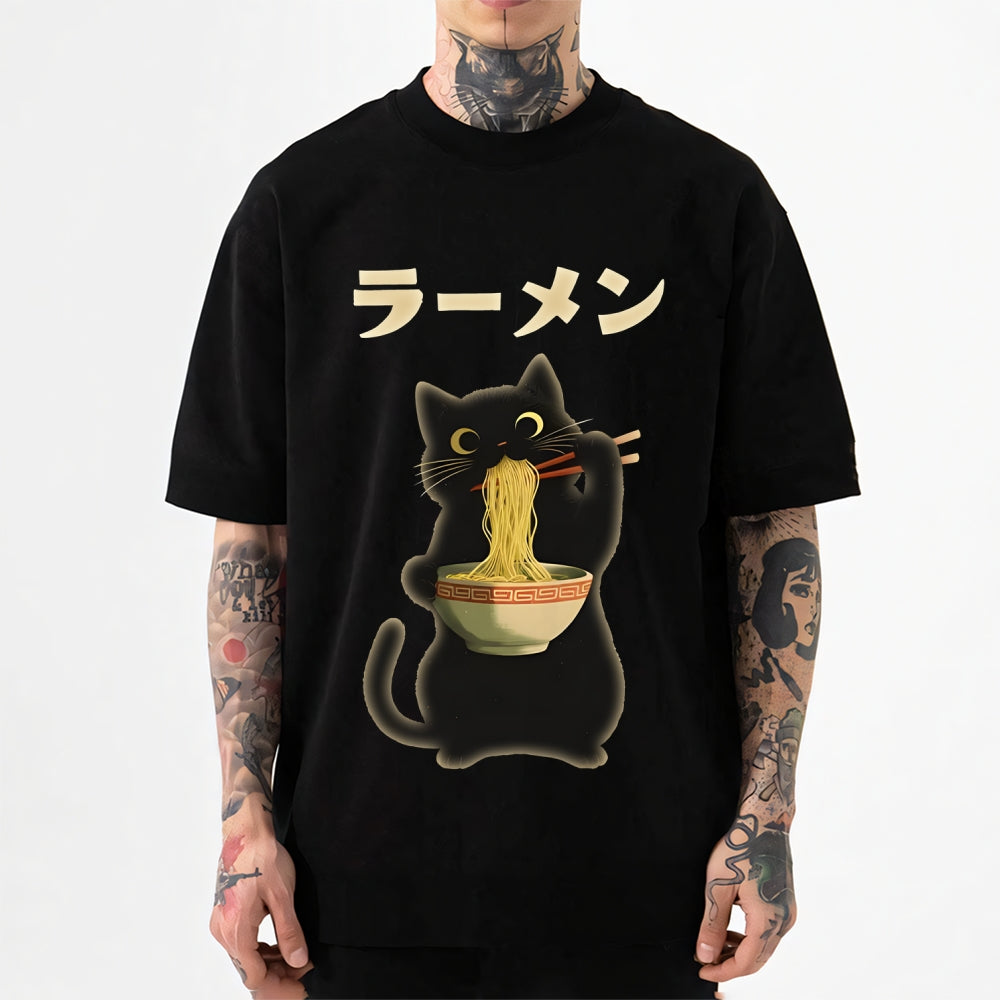 Ramen Cat Japanese Style Classic Tee